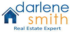 Darlene Smith Real Estate Expert logo featuring a blue house and text